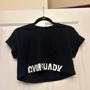 Gymshark Black Cropped T-Shirt